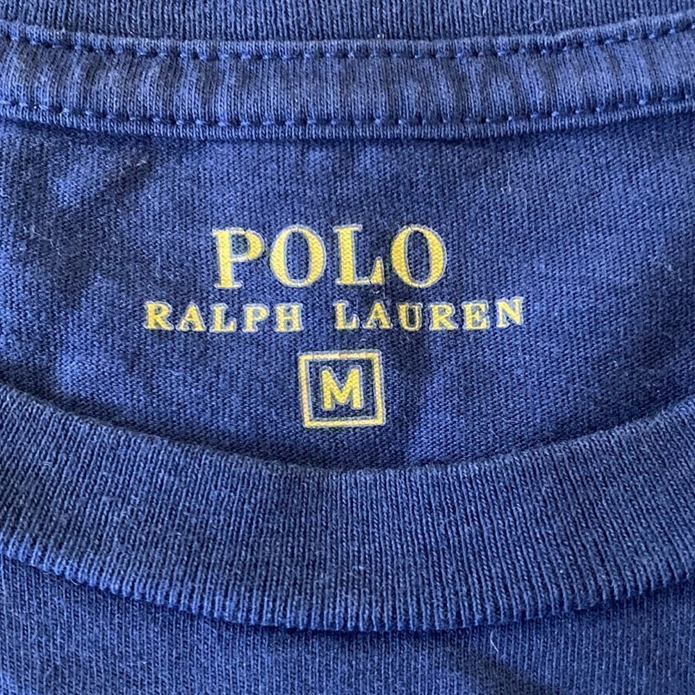 Polo Ralph Lauren Boys Size M Navy Short Sleeve Cotton Graphic Tee Shirt. - Picture 5 of 6